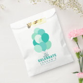 Aquamarine Ballons Feiern wir jeden Geburtstag Geschenktütchen (Versiegelt)