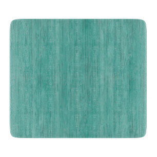 Aquamarine Bamboo Holz Grain Look Schneidebrett