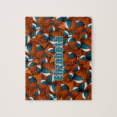 aquamarine Basketball-Girls - Mannschaftsfarben Puzzle (Vertikal)