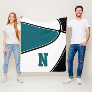 aquamarine Basketballmannschaft - Jungs Fleecedecke