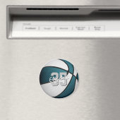 aquamarine Basketballmannschaft - Vorzüge Magnet (In Situ (Geschirrspüler))