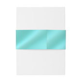 Aquamarine Bauchband Einladungsbanderole (Rückseitenbeispiel)