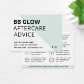 Aquamarine BB Glow Gesichtsanweisungen nach der Ca (Schreibtisch)