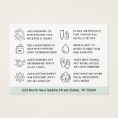 Aquamarine BB Glow Gesichtsanweisungen nach der Ca (Rückseite)