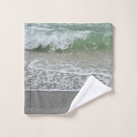 Aquamarine Beach Wave Waschlappen (Waschlappen)