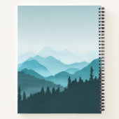 Aquamarine Berge Notizblock (Rückseite)