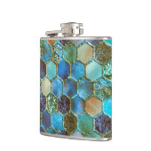 Aquamarine Bienenwabe des Flachmann (Links)