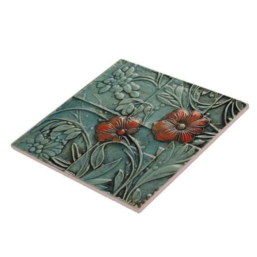 Aquamarine Bio Farbtöne Fliese (Seite)