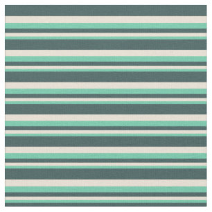 Aquamarine, Bisque und dunkelschiefer grauer Muste Stoff
