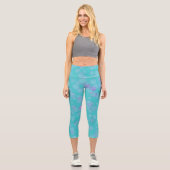 Aquamarine Blasen Capri Leggings (Vorderseite)