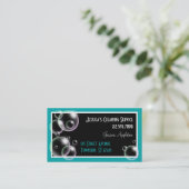 Aquamarine Blasen, die Service-Geschäfts-Karten Visitenkarte (Stehend Vorderseite)