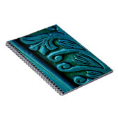 Aquamarine Blätter Notizblock (Rechte Seite)
