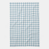 Aquamarine-Blau-Gingham-Muster-Geschirrtücher Handtuch (Vertikal)