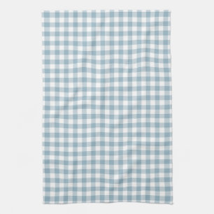 Aquamarine-Blau-Gingham-Muster-Geschirrtücher Handtuch
