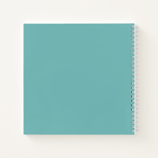 Aquamarine blaue Buchstaben für meinen Dauerstroms Notizblock (Rückseite)