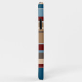 Aquamarine blaue dunkelrote, neutrale beige braune Case-Mate iPhone hülle (Hinten/Rechts)