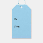 Aquamarine blaue Federn des Macaw Parrot Geschenkanhänger (Rückseite)