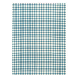 Aquamarine blaue Gingham-Baumwolltischdecke Tischdecke