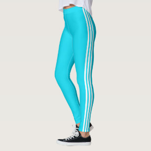 Aquamarine blaue Leggings an der Seite mit benutze