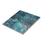 Aquamarine blaue Marmorfliese Fliese (Seite)