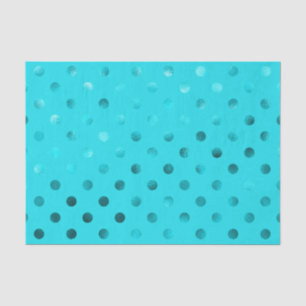 Aquamarine blaue metallische seidenpapier