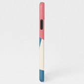 Aquamarine blaue Pastell Pfirsich Rosa Violett Lil iPhone Hülle (Rechte Seite)