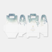 aquamarine blaue Vegetation Erste Heilige Kommunio Geschenkschachtel (Ungefaltet)