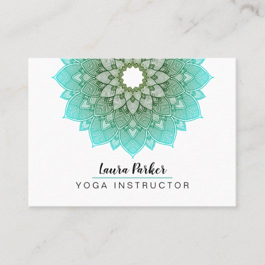 Aquamarine blaue visitenkarte (Vorderseite)