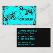 Aquamarine blaue visitenkarte (Vorne/Hinten)