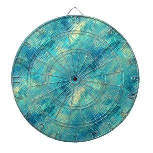 Aquamarine Blue Crystal Gel Textur Dartscheibe
