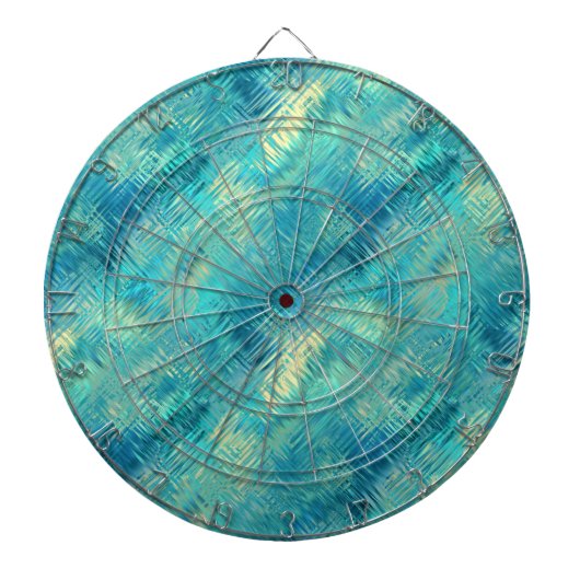 Aquamarine Blue Crystal Gel Textur Dartscheibe (vorne)