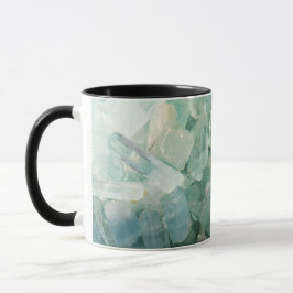 Aquamarine Blue Crystal Gemstone Birthstone Tasse