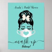 Aquamarine Blue Face Mask Erforderliche Sicherheit