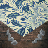 Aquamarine Blue Foliage Blätter Vintage chinesisch Seidenpapier