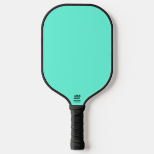 Aquamarine Blue Green Türkis Solid Color Pickleball Schläger