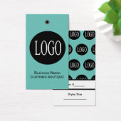 Aquamarine Blue-Logo-Tags (Schreibtisch)