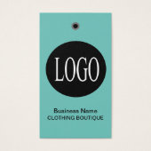 Aquamarine Blue-Logo-Tags (Vorderseite)