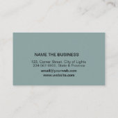 Aquamarine Blue Loyalty Card Salon Makeup Künstler Treuekarte (Rückseite)