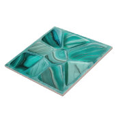 Aquamarine Blume Abstrakt Celli Art Collection Fliese (Seite)