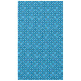 Aquamarine Blume aus blauem Metall mit Edelmetallm Tischdecke