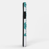 Aquamarine Blume individuelle Name weiß Case-Mate iPhone Hülle (Hinten/Rechts)