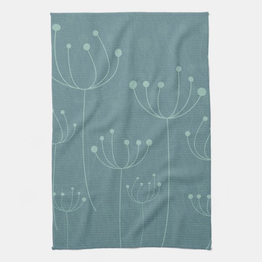 Aquamarine Blume Küchentuch (Vertikal)