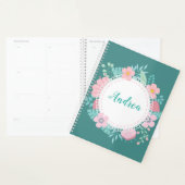 Aquamarine Blume Wreath Planner Planer (Anzeige)
