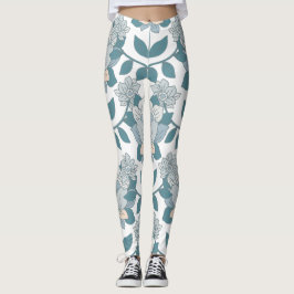Aquamarine Blumenarchitektur Frauen Leggings