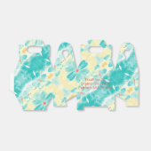 Aquamarine Blumenhochzeit Geschenkschachtel (Ungefaltet)