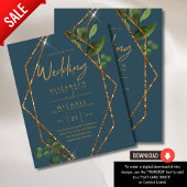 Aquamarine Blumenzwiebeleinladung für den preiswer