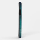 Aquamarine Bokeh-Blätter Case-Mate iPhone Hülle (Hinten/Rechts)