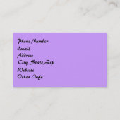 Aquamarine Bokeh-Blätter Visitenkarte (Rückseite)