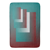 Aquamarine bordeauxfarbene Fenster Badematte (Vorderseite Vertikal)