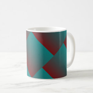 Aquamarine bordeauxfarbene Fenster Kaffeetasse